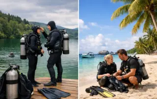 Tauchkurs in Deutschland vs. Tauchkurs im Urlaub