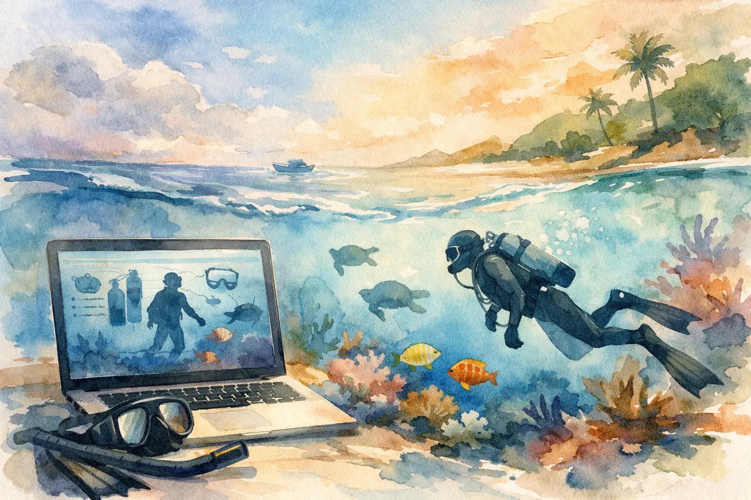 Tauchtheorie online vor dem Urlaub: So klappt’s